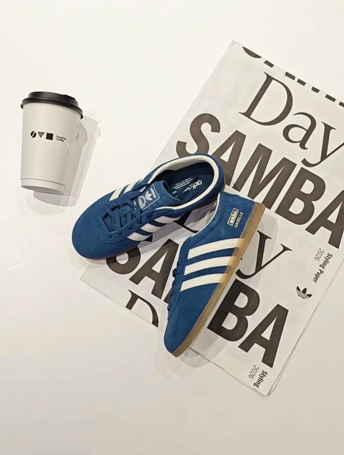 别死磕Samba!这双蓝Gazelle巨好看